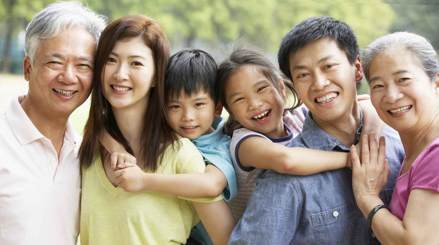 Asian American family