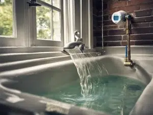 leaking bathtub
