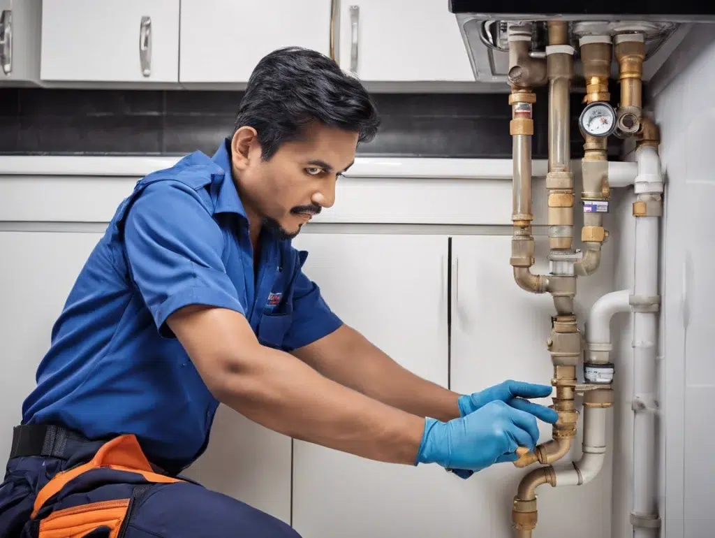 plumber repairing leaks